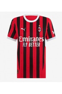 AC Milan Fotballdrakt Hjemme Klær Dame 2024-25 Korte ermer